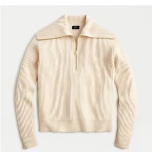 COPY - J Crew ribbed cashmere half-zip sweater